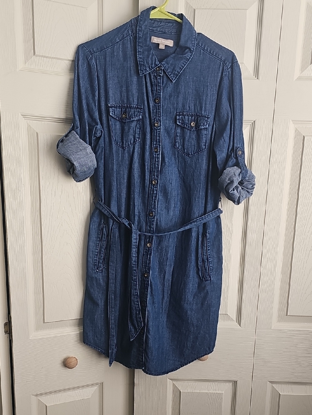 💎 Banana Republic | Denim Utility Shirt Dress with Belt. #0494